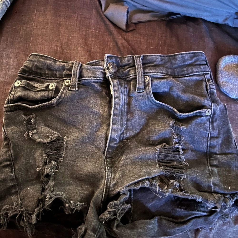 Areo Jean shorts black